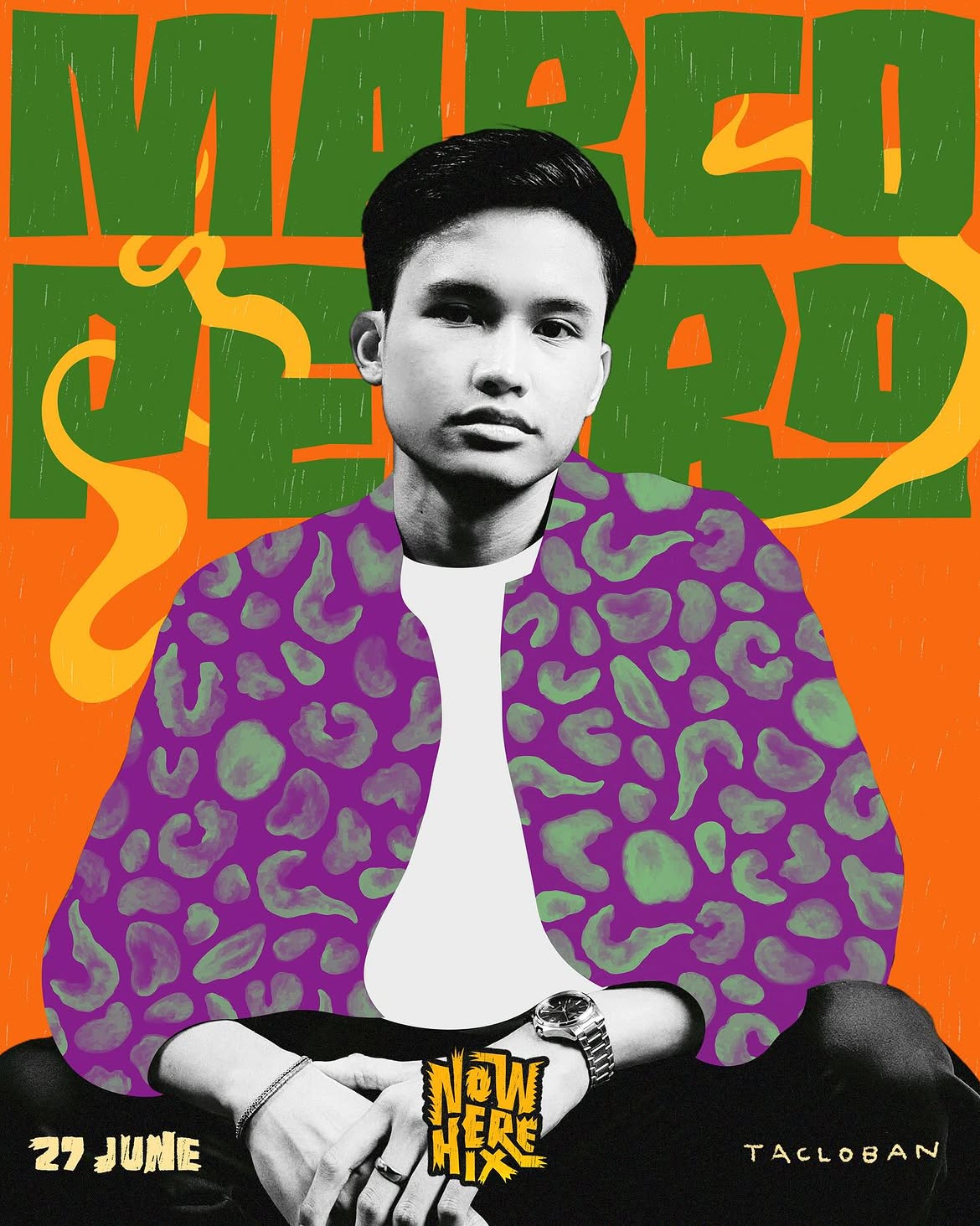 NOW.HERE IX artist campaign graphic for MARCO
