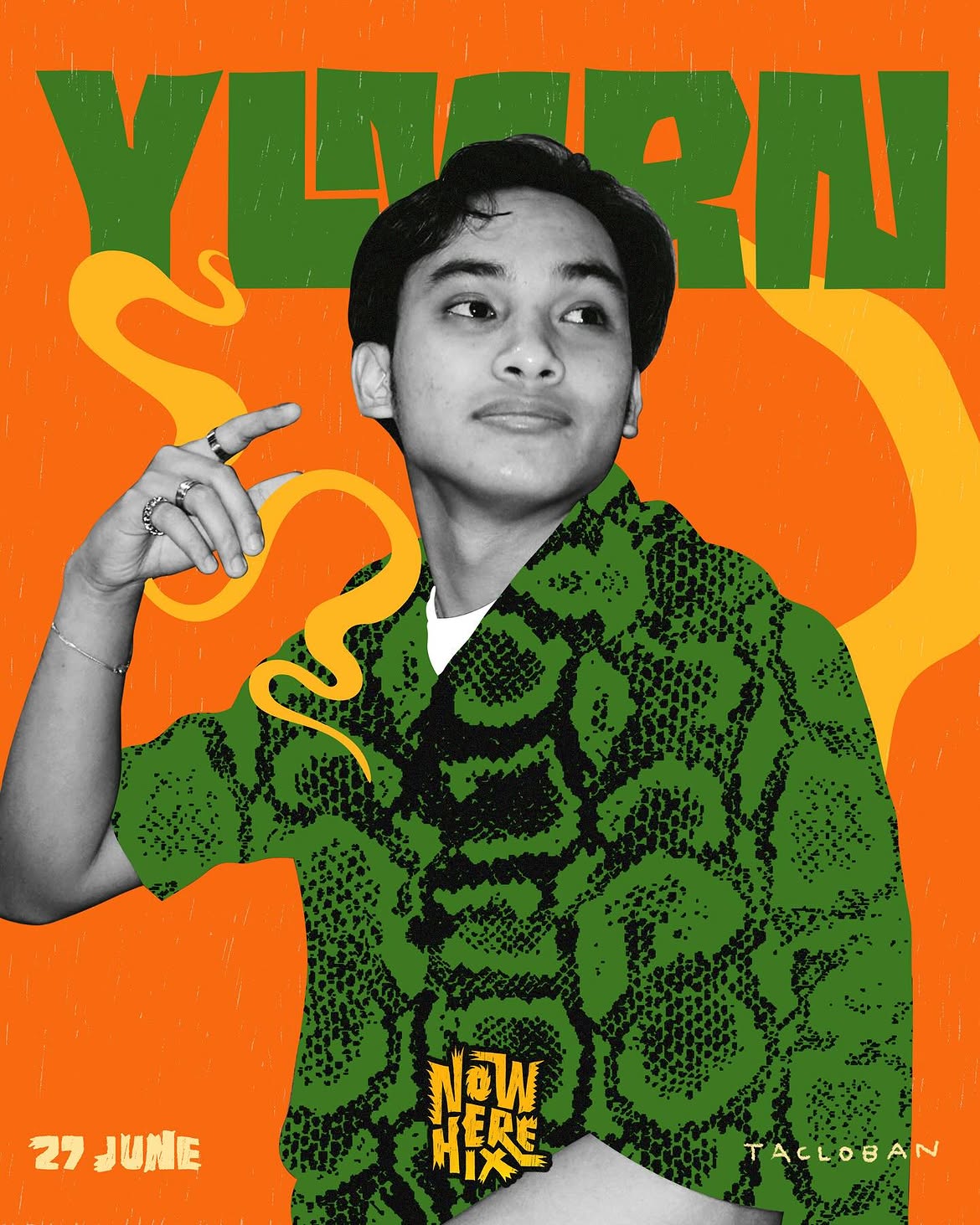 NOW.HERE IX artist campaign graphic for YLMRN